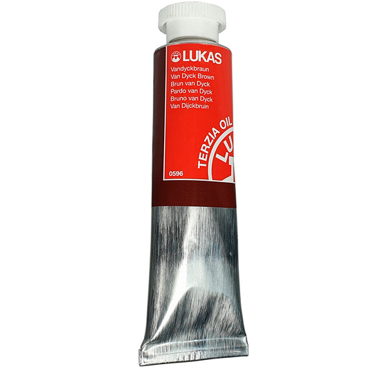 Lukas Terzia Oil Vandayk Kahverengi 37 ml. Yağlı Boya - Sanatsal Profesyonel Resim Malzemesi