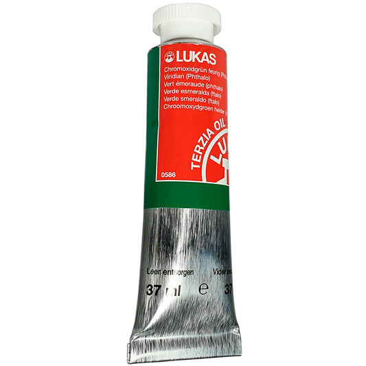 Lukas Terzia Oil Yeşil Krom Oksit Opak 37 ml. Yağlı Boya - Sanatçı ve Profesyonel Resim Boyası