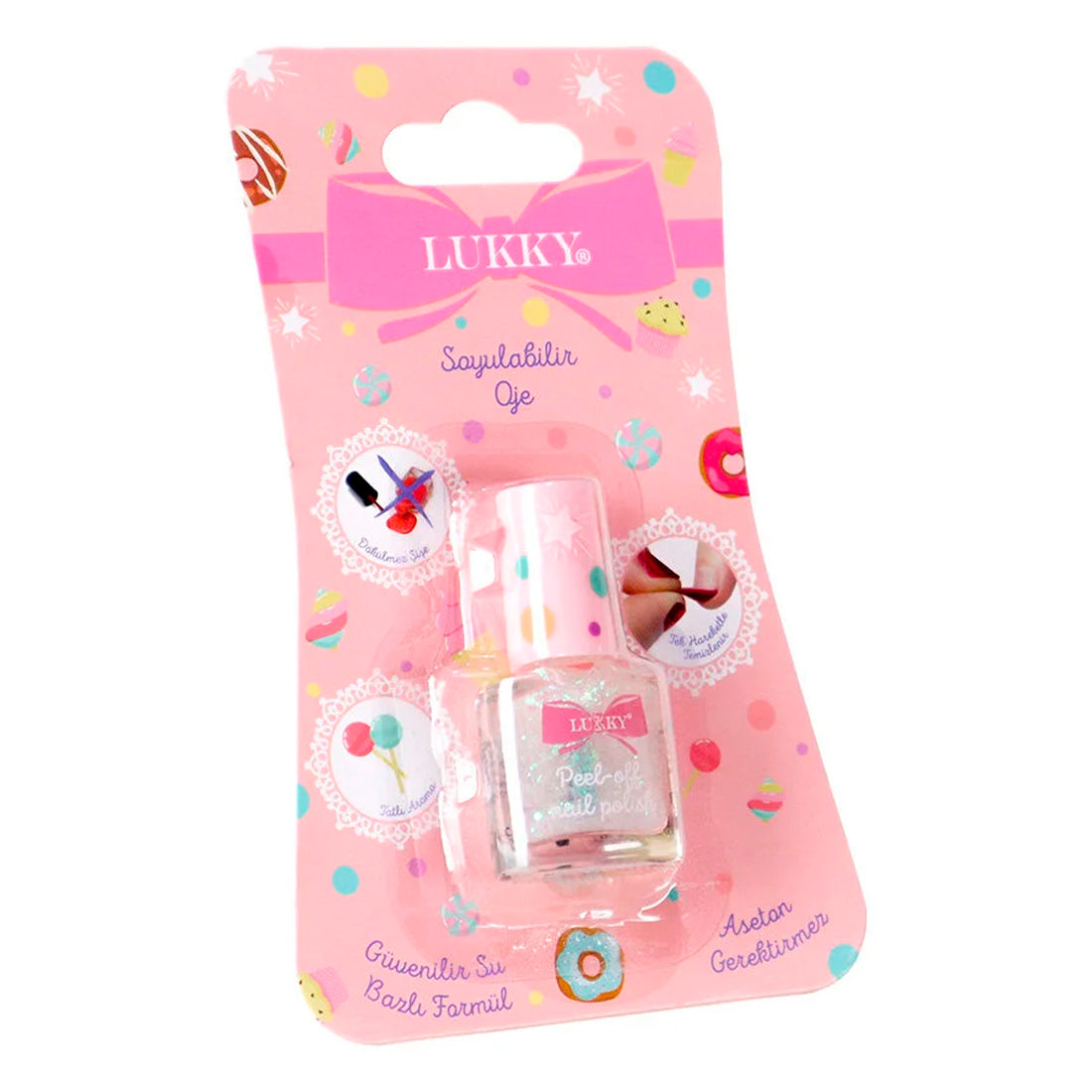 Lukky Confetti Serisi Parıltılı Inci Oje 3,5Ml