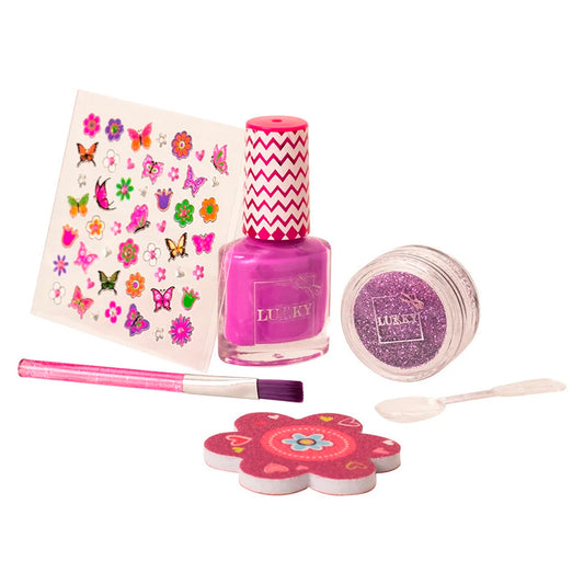 Lukky Mor Soyulabilir Tırnak Tasarım Seti