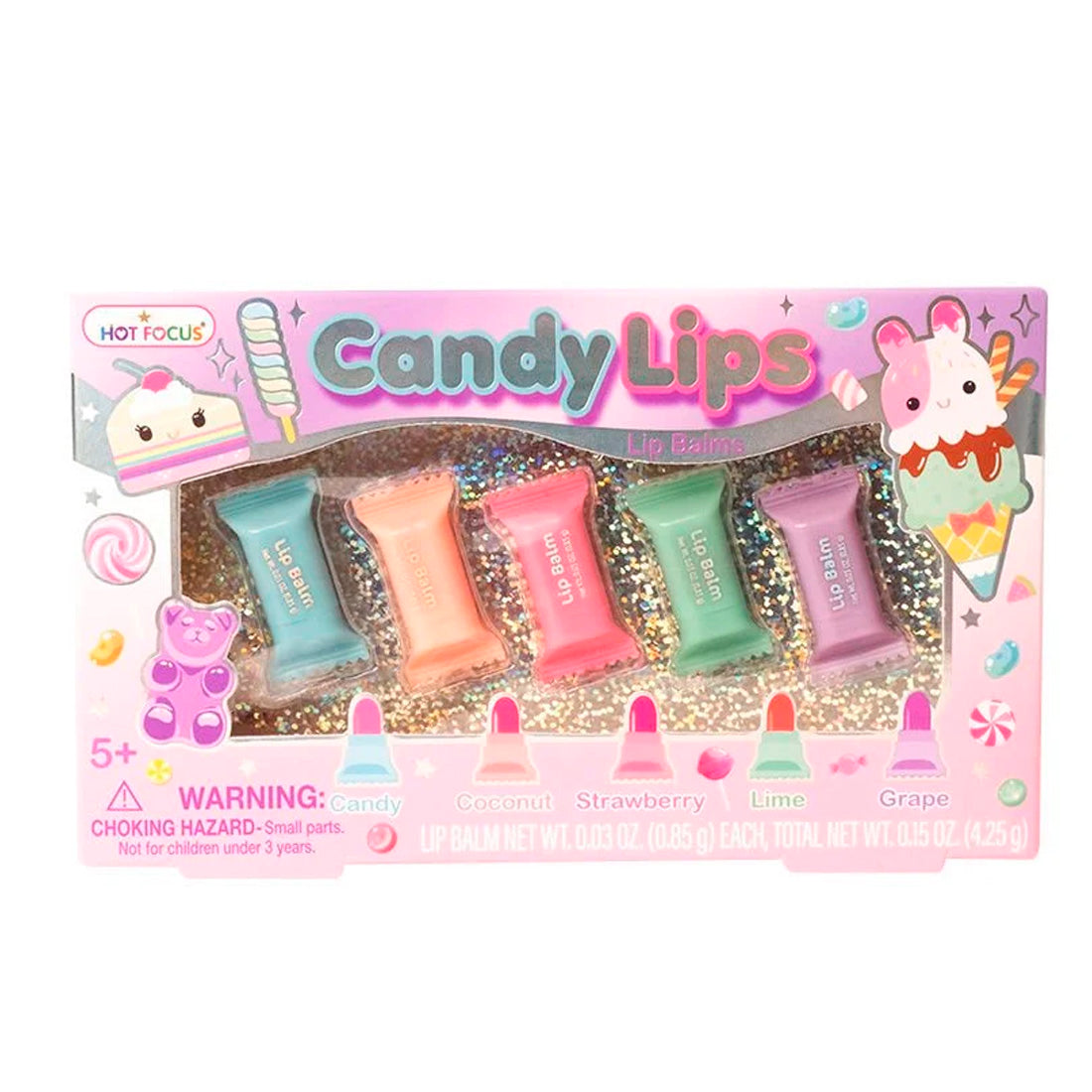 Lukky Şeker Temalı Ruj Seti 5'Li