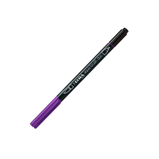 Lyra Aqua Brush Duo Marker - Mavi Mor - Fırça Uçlu Sanat ve Çizim Kalemi