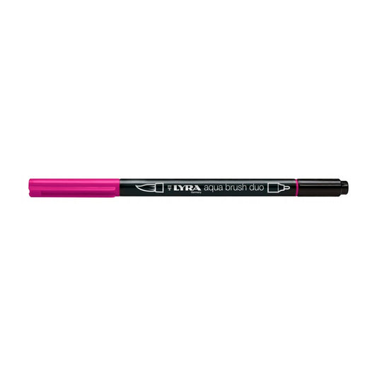 Lyra Aqua Brush Duo Marker Açık Karmin - Hediyelik ve Yumuşak Yazım Kalemi