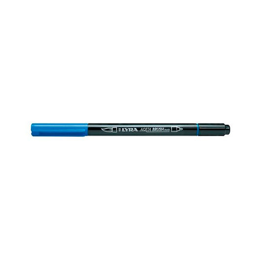 Lyra Aqua Brush Duo Açık Kobalt Marker Kalem - Çift Uçlu Fırça ve Sanatsal Çizim Kalemi