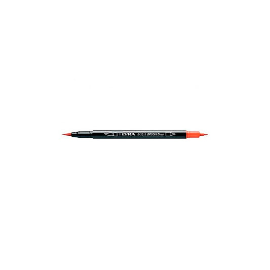 Lyra Aqua Brush Duo Marker Açık Turuncu - Çift Uçlu Suluboya Etkili Sanat ve Çizim Kalemi