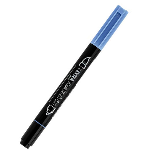 Lyra Aqua Brush Duo Smalt Mavi Marker Kalem - Sanatsal Çizim ve İllüstrasyon Markeri