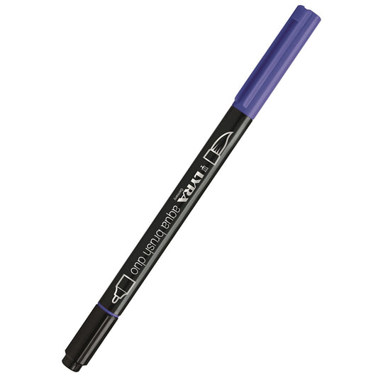 Lyra Aqua Brush Duo Marker - Ultramarine Deep - Fırça Uçlu Sanat ve Çizim Kalemi