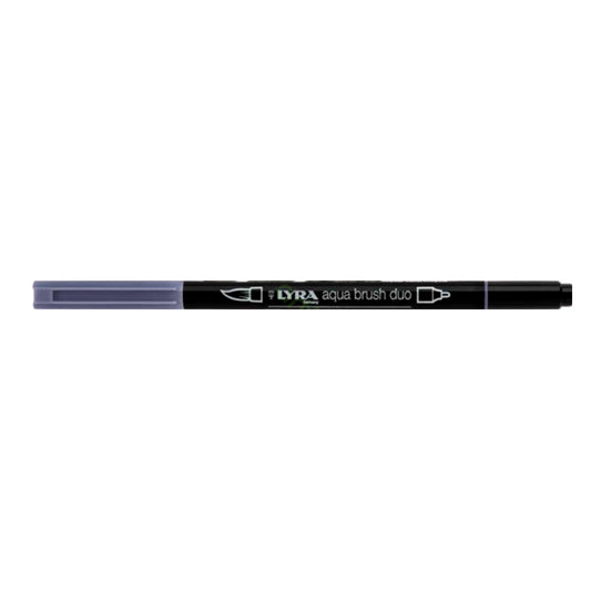Lyra Aqua Brush Duo Marker - Warm Grey Med - Fırça ve Çift Uçlu Suluboya Etkili Sanat ve Çizim Kalemi