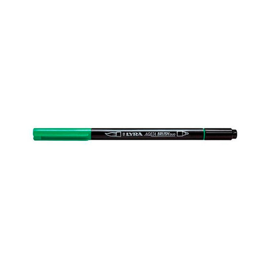 Lyra Aqua Brush Duo Marker - Çimen Yeşili Fırça Uçlu Sanatsal Marker Kalem