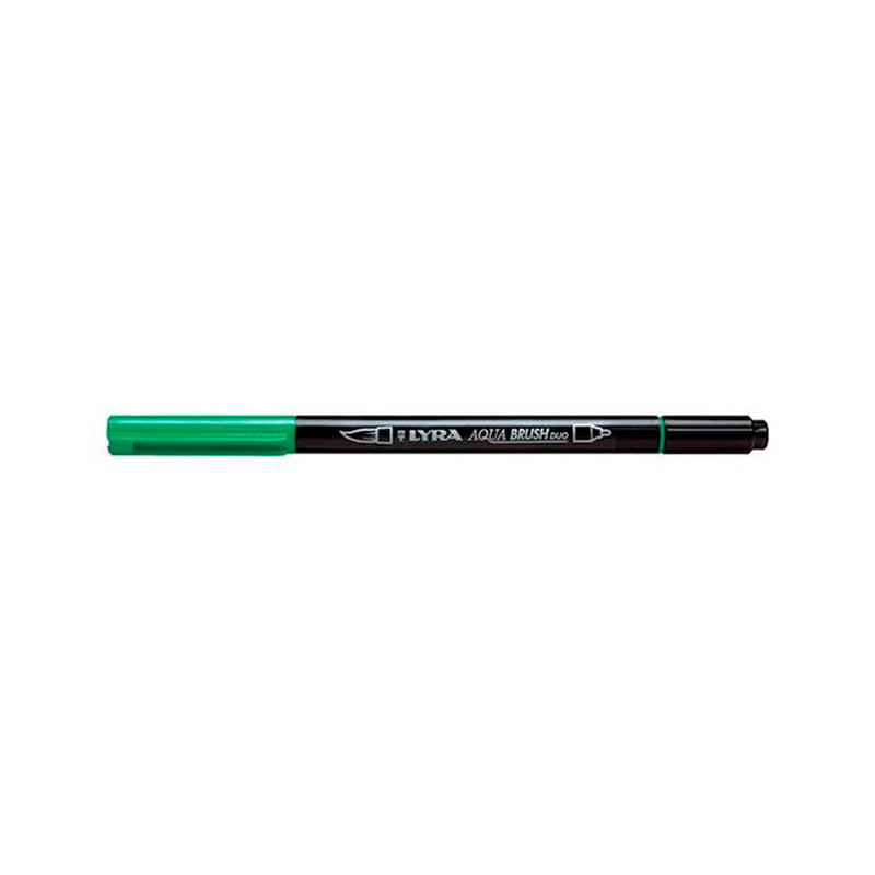 Lyra Aqua Brush Duo Marker - Çimen Yeşili Fırça Uçlu Sanatsal Marker Kalem