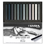 Lyra Polycrayons Soft 12'li Gri Tonlar Toz Pastel - Sanatsal Çizim ve Resim Malzemesi