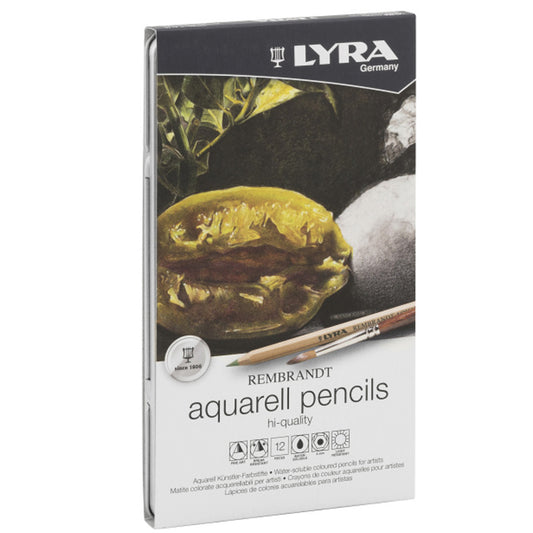Lyra Rembrandt Aquarell 12'li Metal Kutu Sulu Boya Kalemi - Sanatsal Çizim ve Resim Malzemeleri