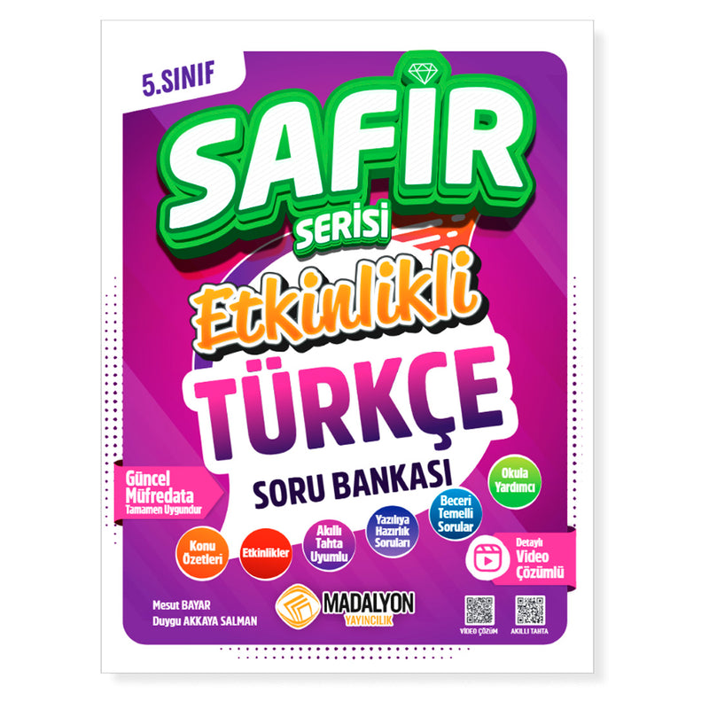 Madalyon 5.Sınıf Safir Türkçe Soru Bankası
