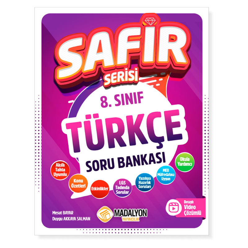 Madalyon 8.Sınıf Safir Türkçe Soru Bankası