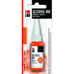 Marabu 20ml Turuncu Alkol Mürekkep - Reçine Sanatı, Fluid Art ve Hobi Sanat Malzemesi