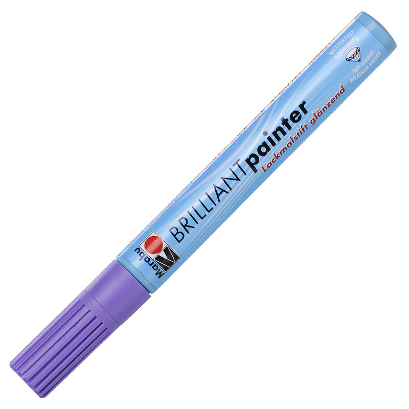 Marabu Brilliant Painter 007 Mor 2-4 mm Marker - Sanatsal Çizim ve Boyama Kalemi