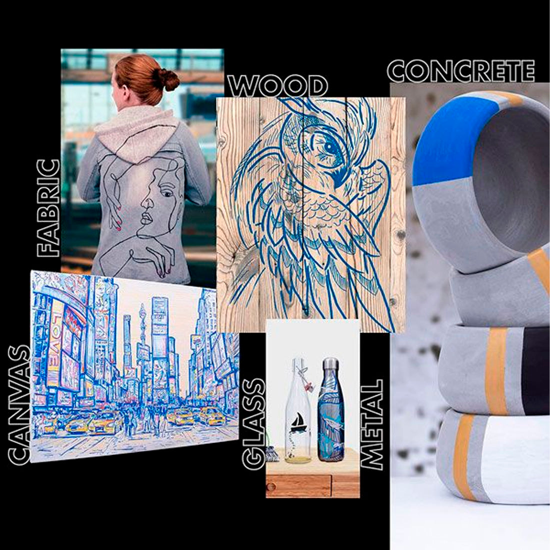 Marabu Yono Marker Set 12x1.5-3Mm Marker Kalem - Sanat, Çizim ve Tasarım için Profesyonel Set