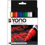 Marabu Yono Marker Set 6x1.5-3Mm - Sanatsal Çizim, Boyama ve Akrilik Marker Kalem Seti
