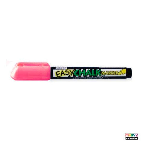 Marvy 470 Fosforlu Pembe Tebeşir Marker Kalem - Silinebilir Cam ve Tahta Kalemi