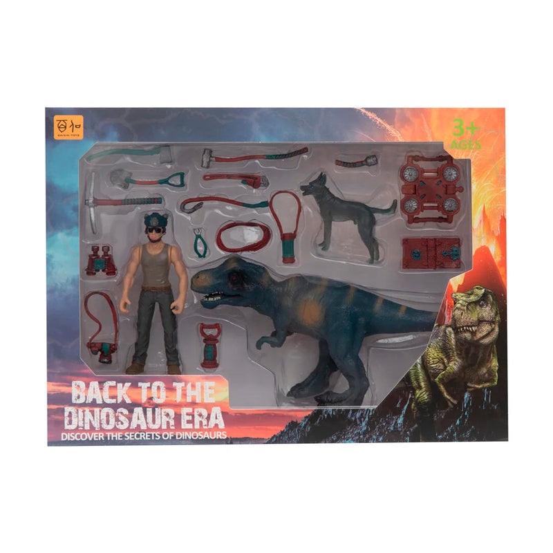 Mega Kadın Figürlü Dinozor Set