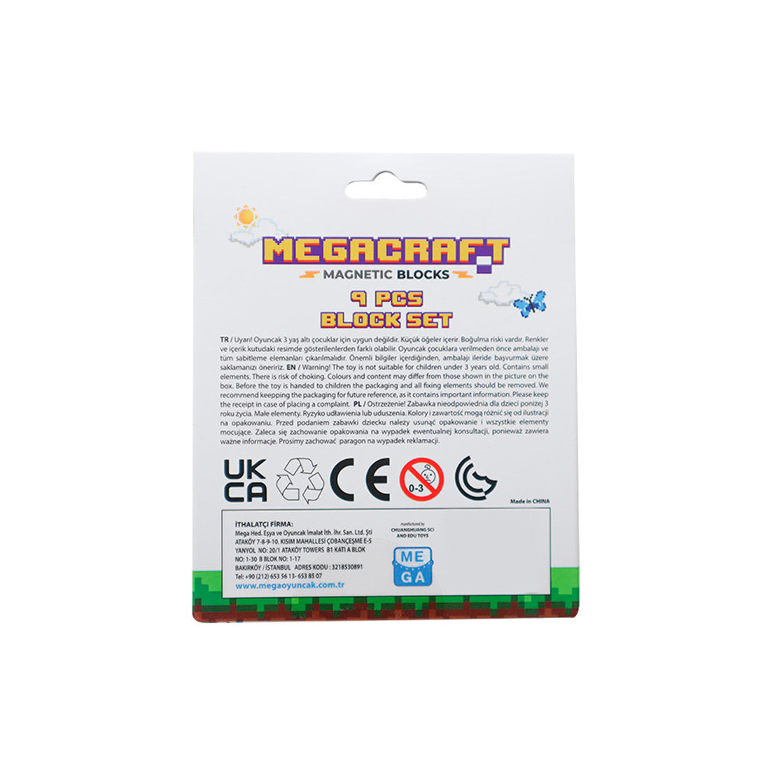 Megacraft 9 Parça Tuğla