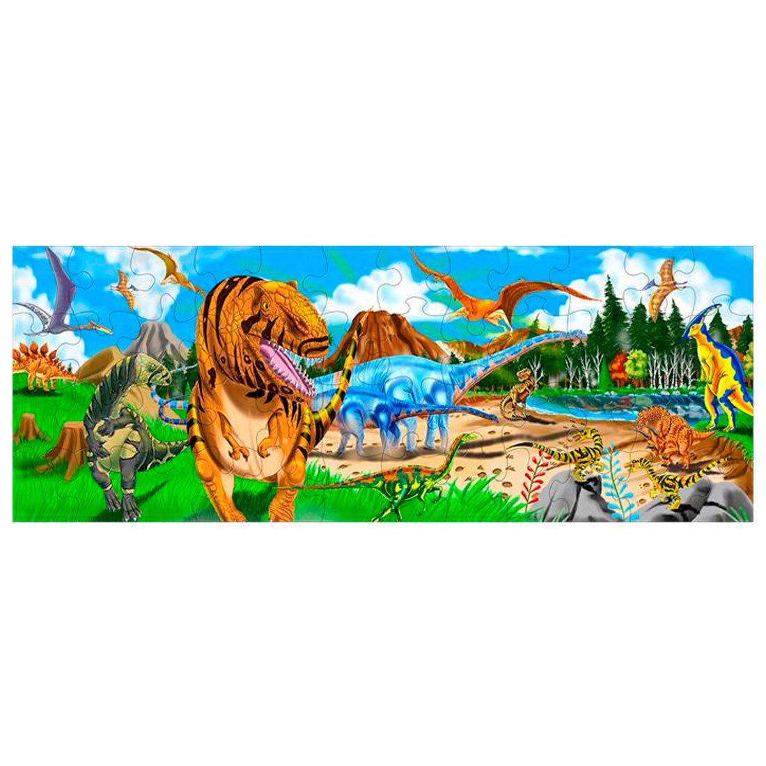 Melissa&Doug 48 Parça Dinozor Dünyası Dev Yer Yapbozu