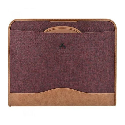 Minbag Exculısıve Gizli Saplı Çift Fermuarlı Evrak Çantası Bordo