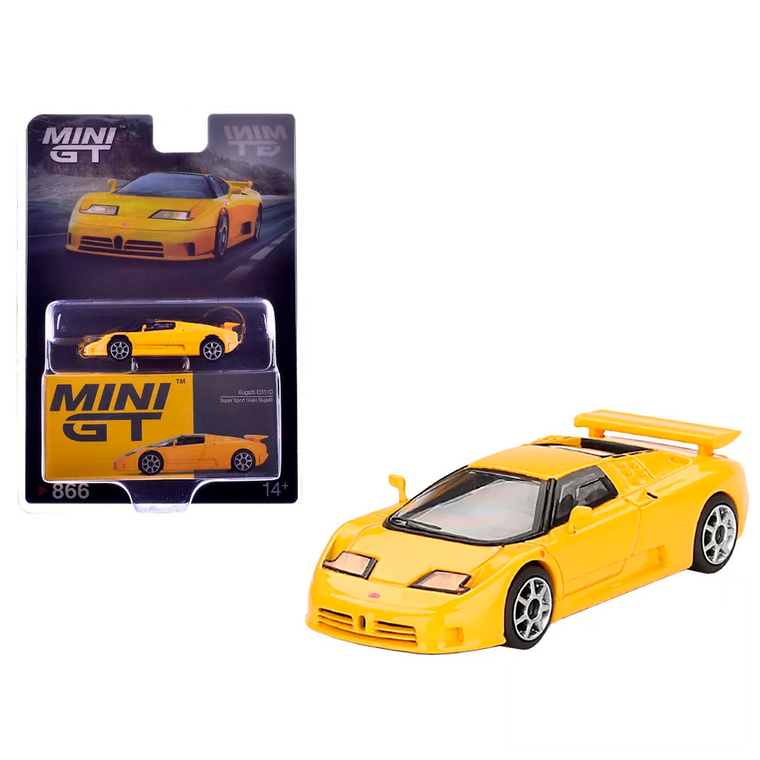 Mini Gt Bugatti Eb110 Super Sport Giallo Bugatti 1/64