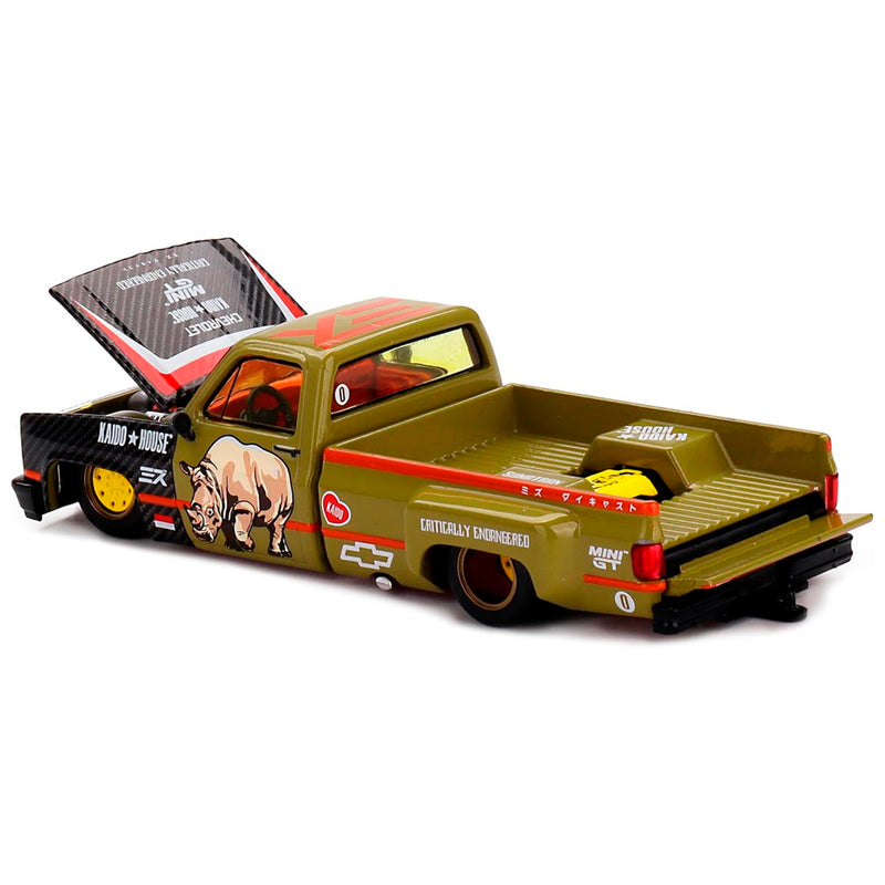 Mini Gt Chevrolet Silverado Sumatran Rhino 1/64 Khmg153