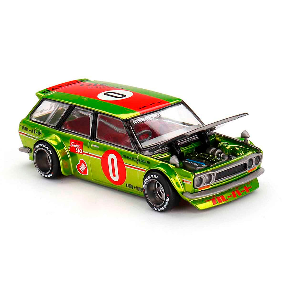 Mini Gt Datsun Kaido 510 Wagon Og Flow Yellow 1/64 Khmg164