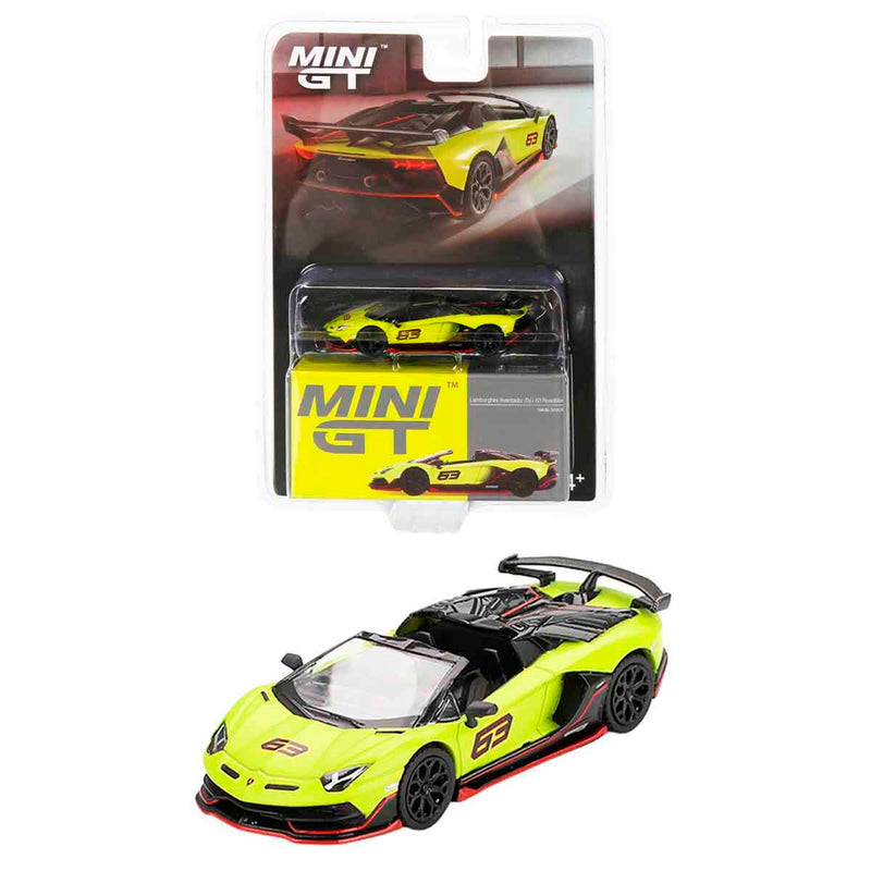 Mini Gt Lamborghini Aventador Svj 63 Roadster Verde 1/64 Mgt00887-Bl