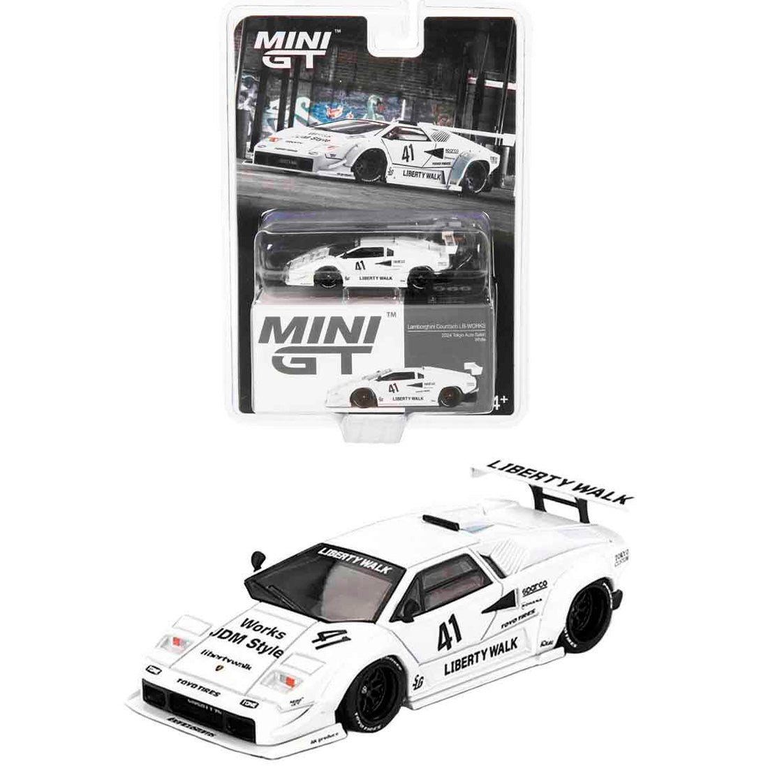 Mini Gt Lamborghini Countach Lb Works 2024 Tokyo Auto 1/64 Mgt00966-Bl