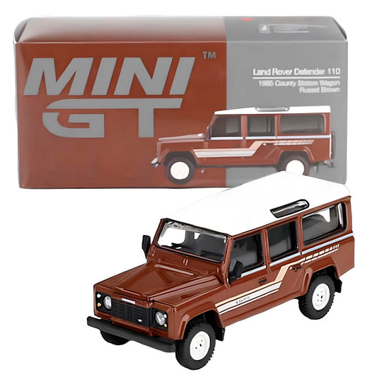 Mini Gt Land Rover Defender 110 1985 County Station Mgt00734 1/64