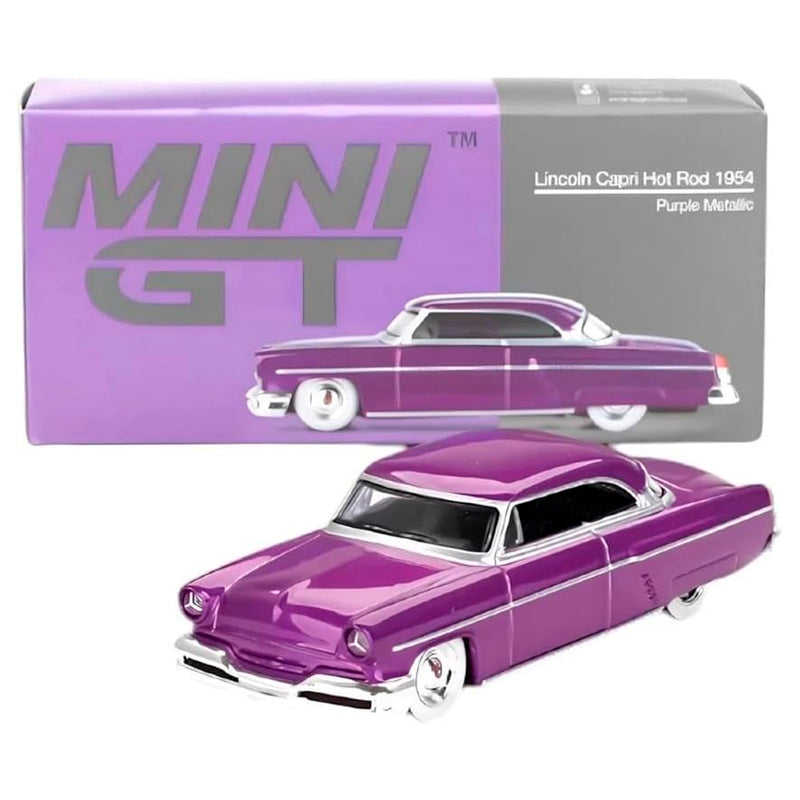 Mini Gt Lincoln Capri Hot Rod 1954 Purple Metallic Mgt00757