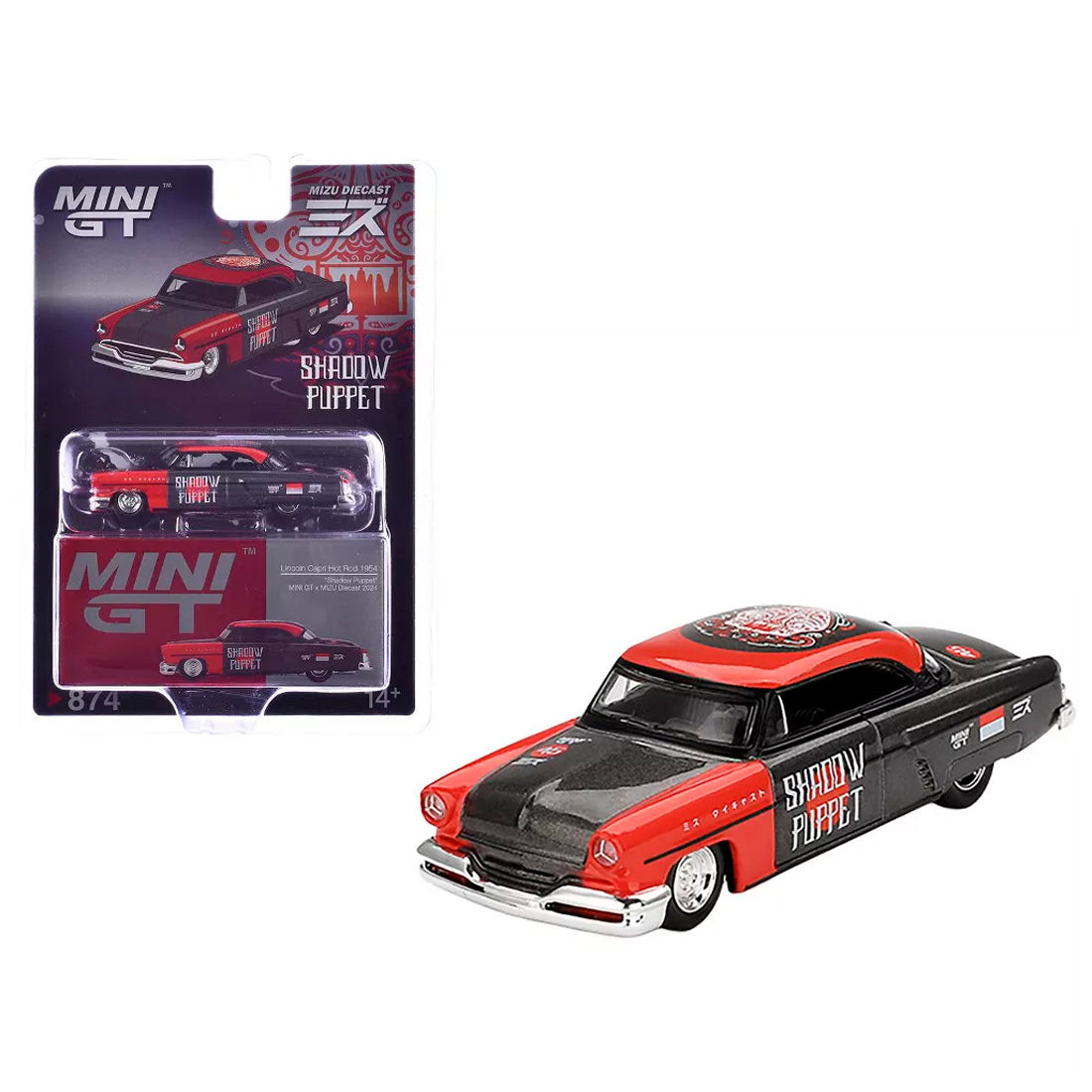 Mini Gt Lincoln Capri Hot Rod 1954 Shadow Puppet 1/64