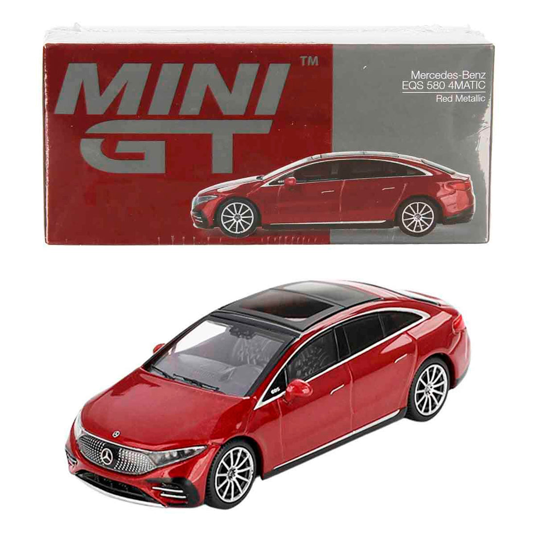 Mini Gt Mercedes Benz Eqs 580 4Matic Red Metallic 1/64 Mgt00970