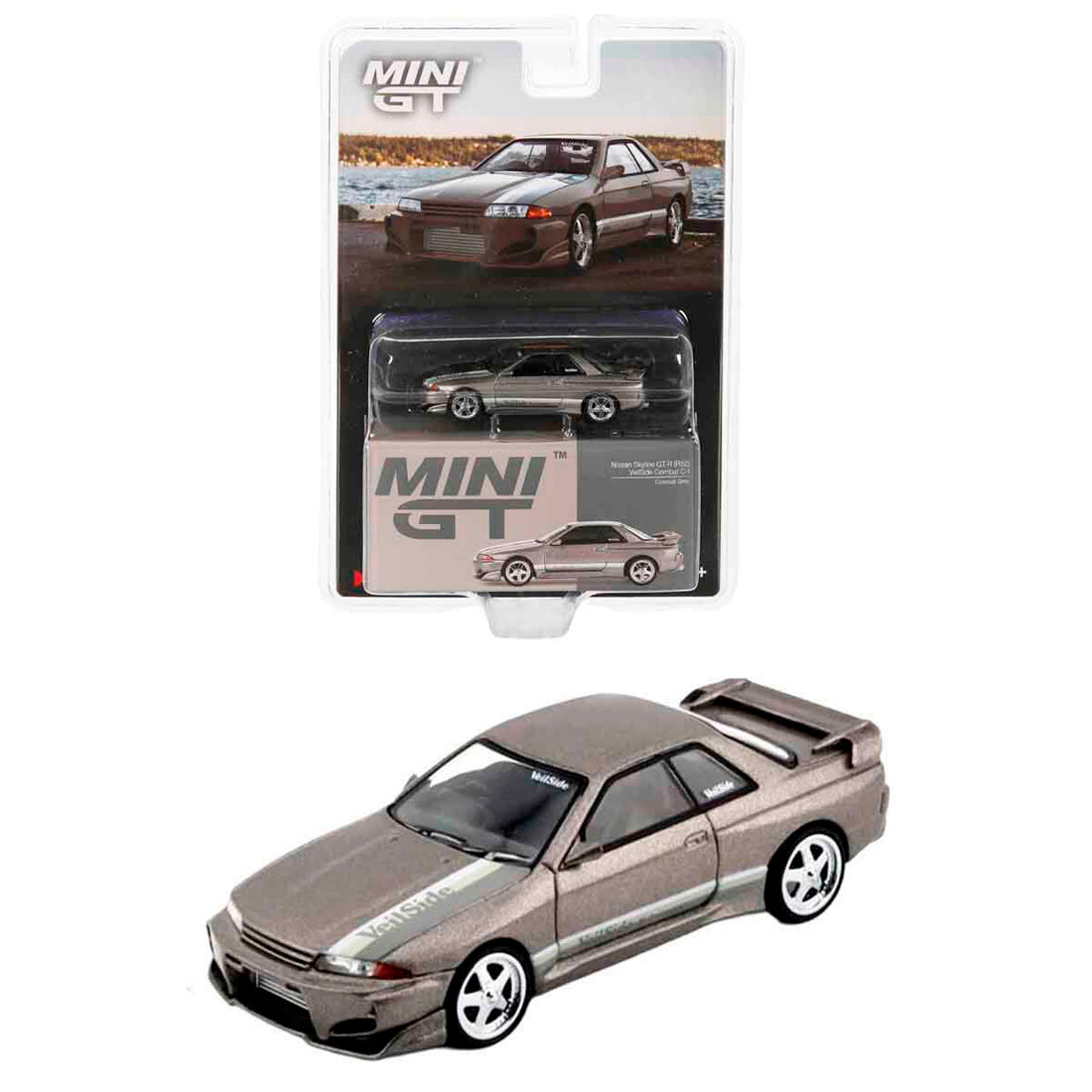 Mini Gt Nissan Skyline Gt R R32 Veilside Combat Grey Mgt00971-Bl