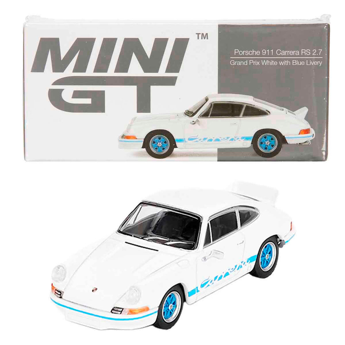 Mini Gt Porsche 911 Carrera Rs 2.7 Grand Prix White B Mgt00715
