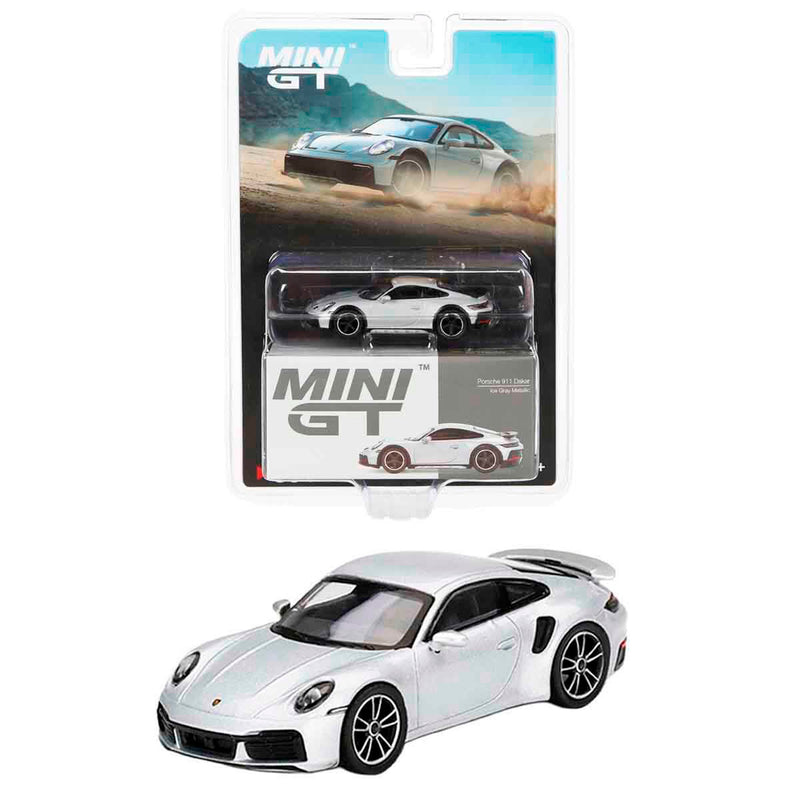 Mini Gt Porsche 911 Dakar Ice Gray Metallic 1/64 Mgt00891-Bl