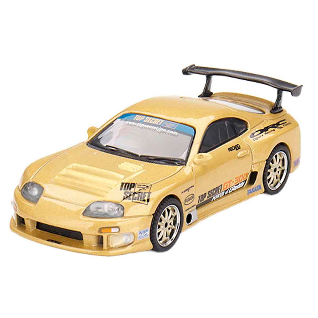 Mini Gt Toyota Supra A80 Top Secret Gt300 Gold Mgt00961-Bl