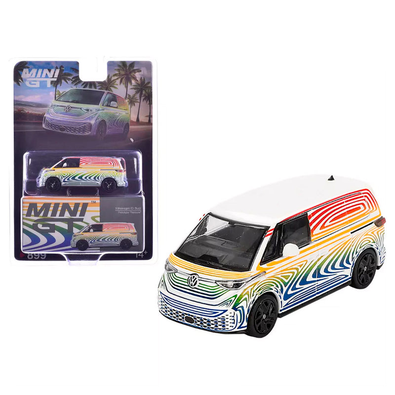 Mini Gt Volkswagen Id Buzz Prototype Rainbow 1/64 Mgt00899-Bl
