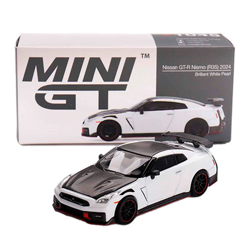 Mini Gtnissan Gt R Nismo R35 2024 Brilliant White Mgt01045