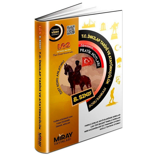 Miray Yayınları 8. Sınıf T.C. İnkılap Tarihi ve Atatürkçülük Konu Özetli Soru Bankası