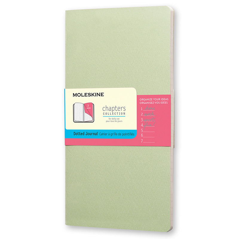 Moleskine Chapters Noktalı Günlük Defter Yeşil - Planlayıcı, Not Tutma ve Okul Defteri