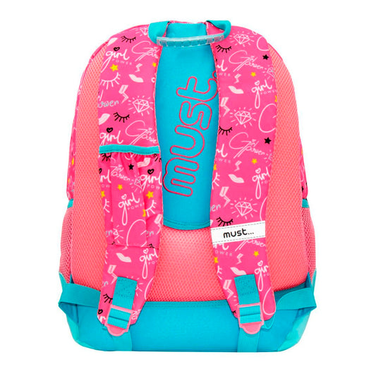 Must 33x16x45 Cm. 3 Gözlü Süper Girl Okul Çantası LIZ-584965