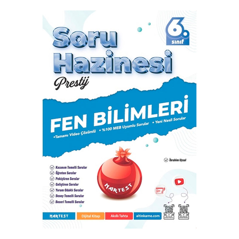 Nartest Yayınevi 6. Sınıf Prestij Fen Bilimleri Soru Hazinesi