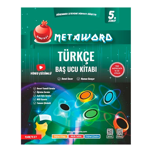 Nartest Yayınları 5. Sınıf Metaword Türkçe 2024 Yeni Soru Bankası