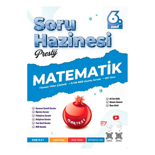 Nartest Yayınları 6. Sınıf Matematik Prestij Soru Hazinesi