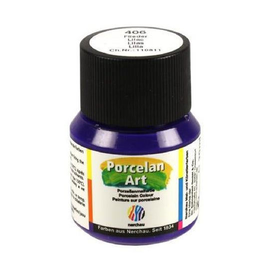 Nerchau Lila 20 ml Porselen Boyası - Seramik Hobi ve Dekorasyon Boyası