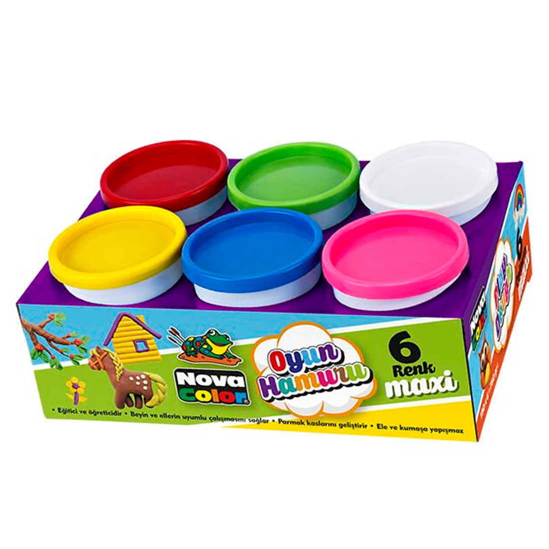 Nova Color 6'lı Maxi Oyun Hamuru NC-4107